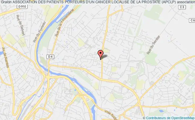 plan association Association Des Patients Porteurs D'un Cancer Localise De La Prostate (apclp) Buxerolles
