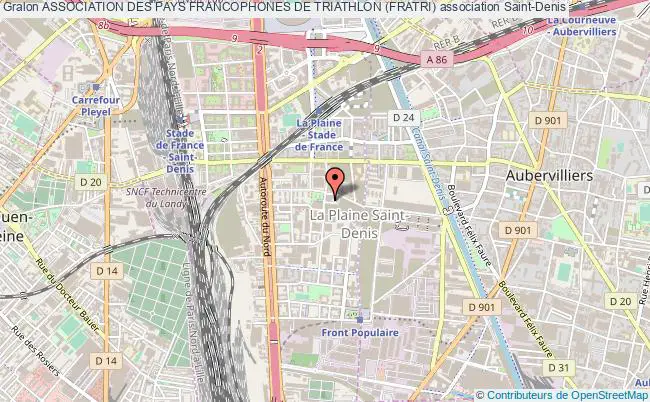 plan association Association Des Pays Francophones De Triathlon (fratri) Saint-Denis