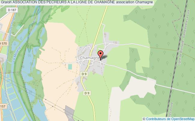 plan association Association Des Pecheurs A La Ligne De Chamagne Chamagne