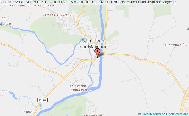 plan association Association Des Pecheurs A La Mouche De La Mayenne SAINT JEAN SUR MAYENNE