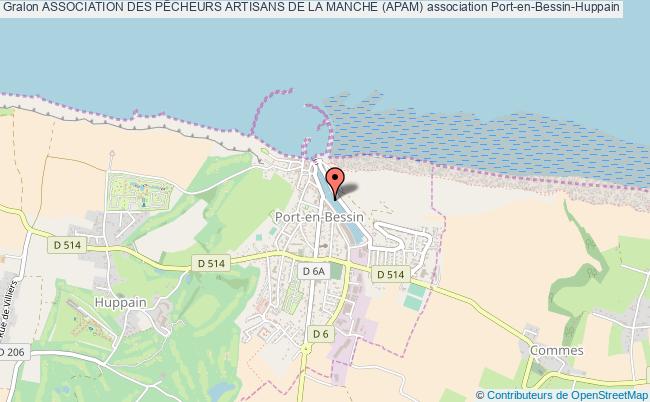 plan association Association Des PÊcheurs Artisans De La Manche (apam) Port-en-Bessin-Huppain