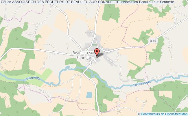 plan association Association Des Pecheurs De Beaulieu-sur-sonnnette Beaulieu-sur-Sonnette