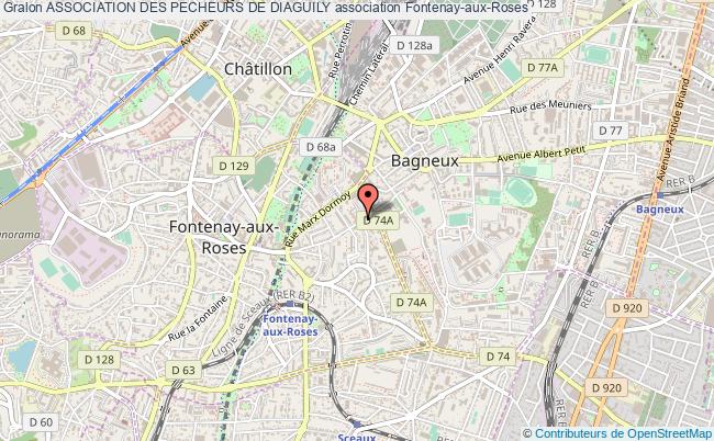 plan association Association Des Pecheurs De Diaguily Fontenay-aux-Roses