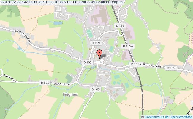 plan association Association Des Pecheurs De Feignies Feignies