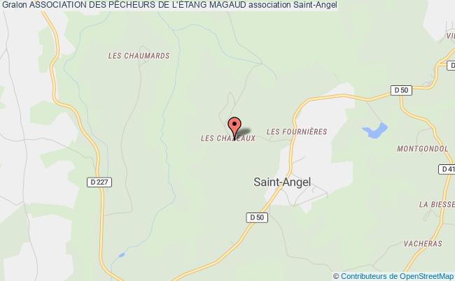 plan association Association Des PÊcheurs De L'Étang Magaud Saint-Angel