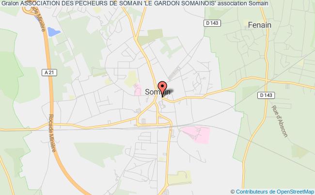 plan association Association Des Pecheurs De Somain 'le Gardon Somainois' Somain