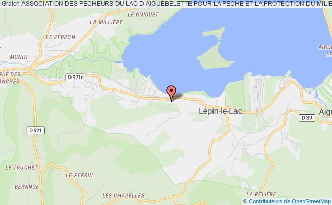 plan association Association Des Pecheurs Du Lac D Aiguebelette Pour La Peche Et La Protection Du Milieu Aquatique Lépin-le-Lac