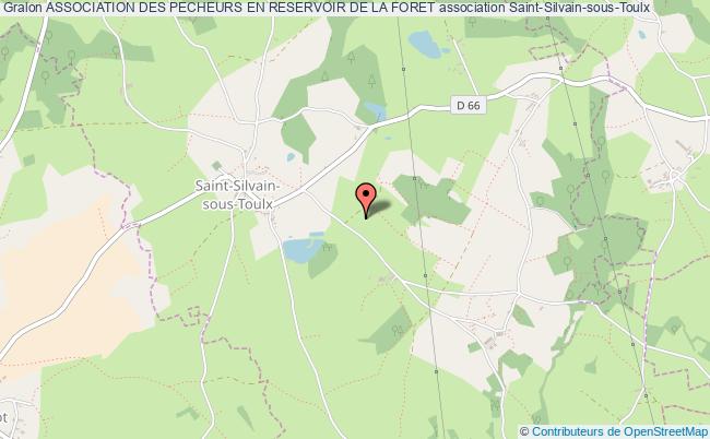 plan association Association Des Pecheurs En Reservoir De La Foret Saint-Silvain-sous-Toulx
