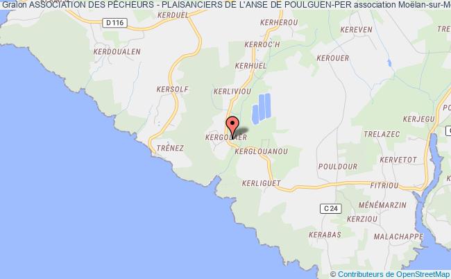 plan association Association Des PÊcheurs - Plaisanciers De L'anse De Poulguen-per Moëlan-sur-Mer