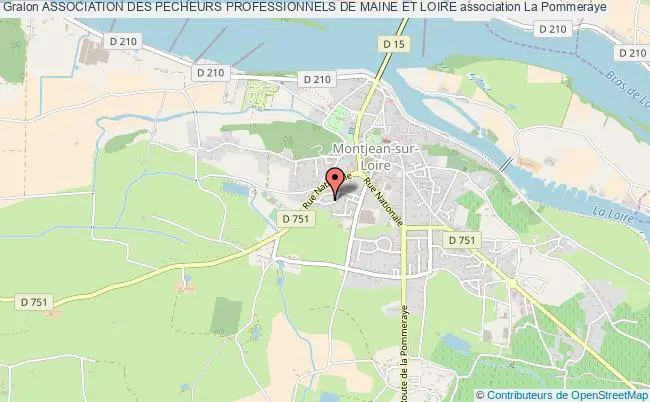plan association Association Des Pecheurs Professionnels De Maine Et Loire Montjean-sur-Loire