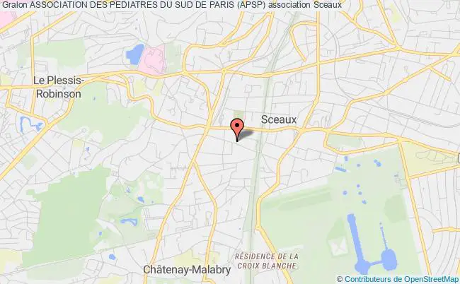 plan association Association Des Pediatres Du Sud De Paris (apsp) Sceaux