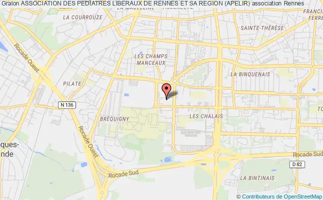 plan association Association Des Pediatres Liberaux De Rennes Et Sa Region (apelir) Rennes