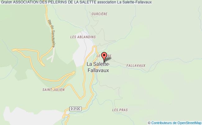 plan association Association Des Pelerins De La Salette La Salette-Fallavaux
