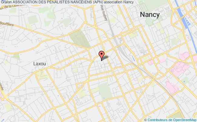 plan association Association Des PÉnalistes NancÉiens (apn) Nancy