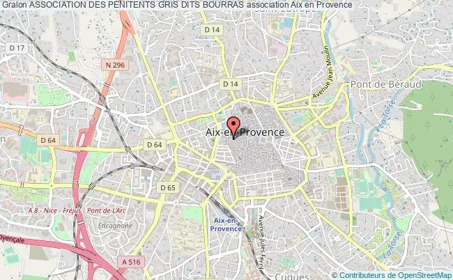 plan association Association Des Penitents Gris Dits Bourras Aix-en-Provence