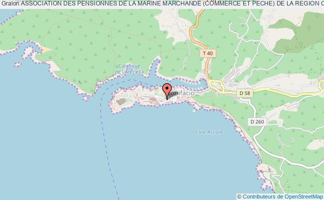 plan association Association Des Pensionnes De La Marine Marchande (commerce Et Peche) De La Region Corse Bonifacio