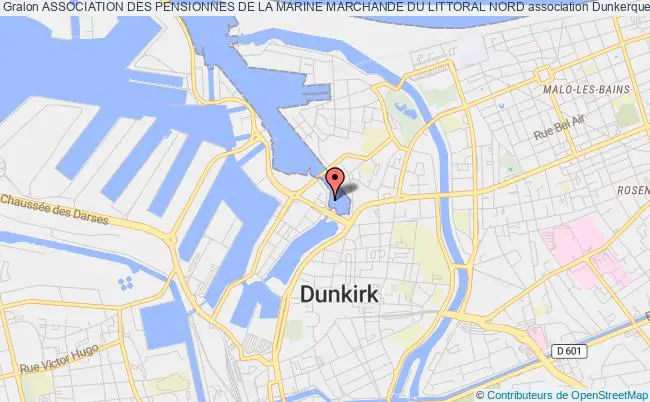 plan association Association Des Pensionnes De La Marine Marchande Du Littoral Nord Dunkerque