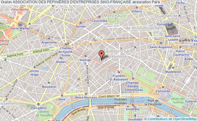 plan association Association Des PÉpiniÈres D'entreprises Sino-franÇaise Paris 8e