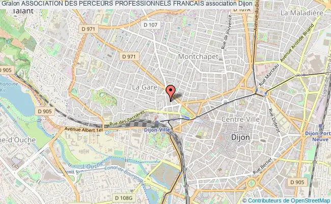 plan association Association Des Perceurs Professionnels Francais Dijon