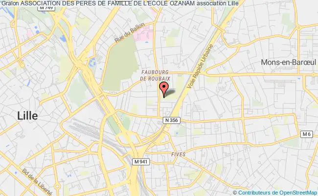 plan association Association Des Peres De Famille De L'ecole Ozanam Lille