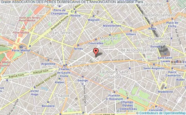 plan association Association Des Peres Dominicains De L'annonciation Paris