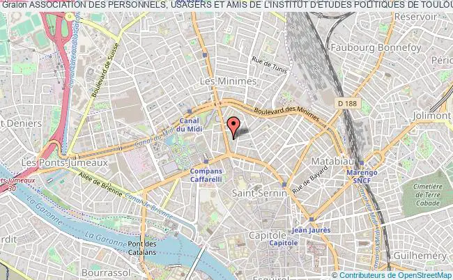 plan association Association Des Personnels, Usagers Et Amis De L'institut D'etudes Politiques De Toulouse Toulouse