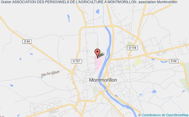 plan association Association Des Personnels De L'agriculture A Montmorillon. Montmorillon