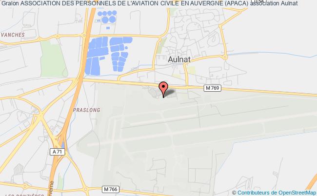 plan association Association Des Personnels De L'aviation Civile En Auvergne (apaca) Aulnat