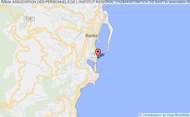 plan association Association Des Personnels De L'institut Regional D'administration De Bastia Bastia