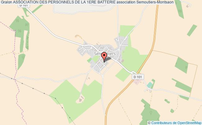 plan association Association Des Personnels De La 1ere Batterie Semoutiers-Montsaon