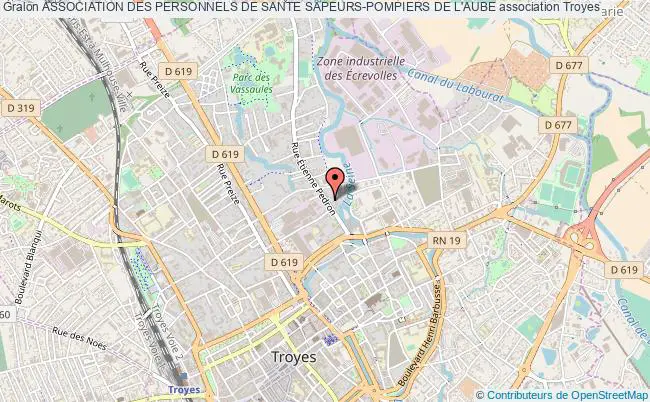 plan association Association Des Personnels De Sante Sapeurs-pompiers De L'aube Troyes