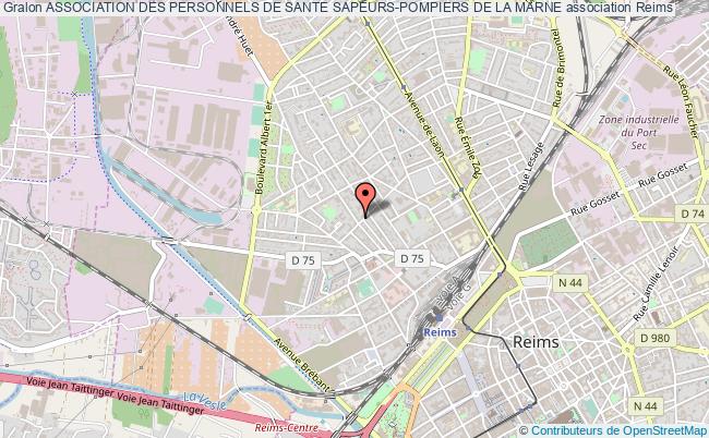 plan association Association Des Personnels De Sante Sapeurs-pompiers De La Marne Reims