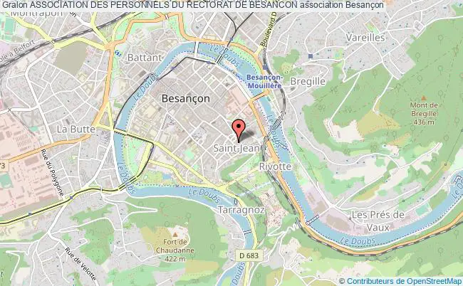 plan association Association Des Personnels Du Rectorat De Besancon Besançon