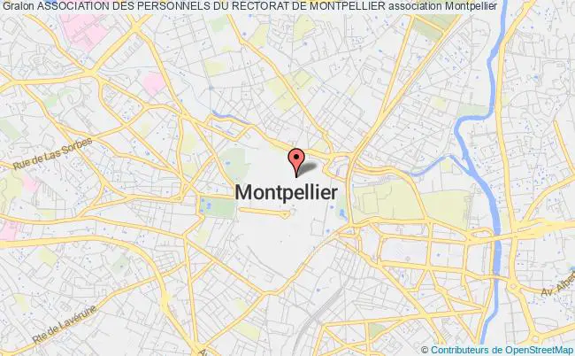 plan association Association Des Personnels Du Rectorat De Montpellier Montpellier