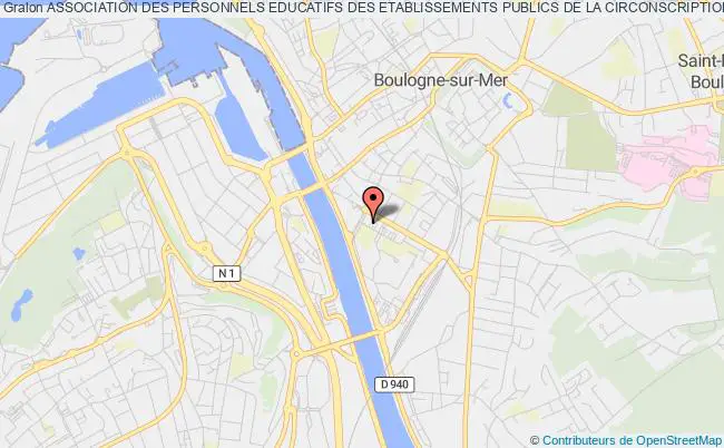 plan association Association Des Personnels Educatifs Des Etablissements Publics De La Circonscription De Boulogne 2. Boulogne-sur-Mer