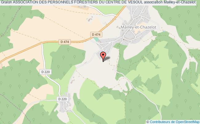 plan association Association Des Personnels Forestiers Du Centre De Vesoul Mailley-et-Chazelot