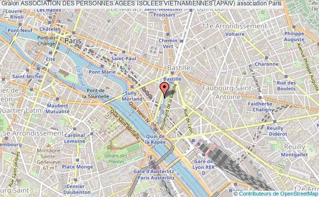 plan association Association Des Personnes Agees Isolees Vietnamiennes (apaiv) Paris