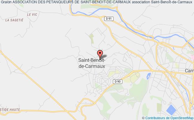 plan association Association Des Petanqueurs De Saint-benoit-de-carmaux Saint-Benoît-de-Carmaux