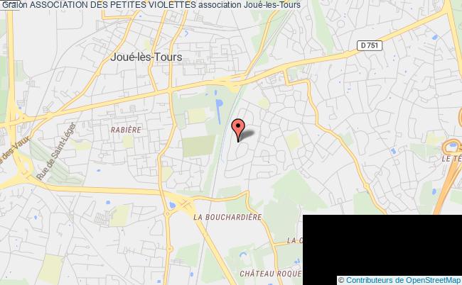 plan association Association Des Petites Violettes Joué-lès-Tours
