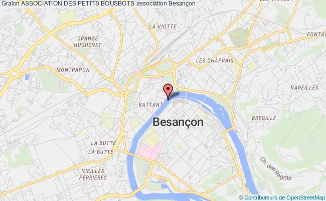 plan association Association Des Petits Bousbots Besançon