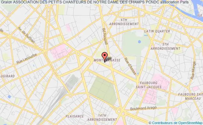 plan association Association Des Petits Chanteurs De Notre Dame Des Champs Pcndc Paris