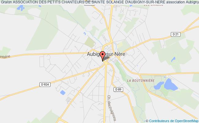 plan association Association Des Petits Chanteurs De Sainte Solange D'aubigny-sur-nere Aubigny-sur-Nère