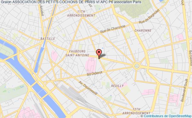 plan association Association Des Petits Cochons De Paris Vi Apc P6 Paris