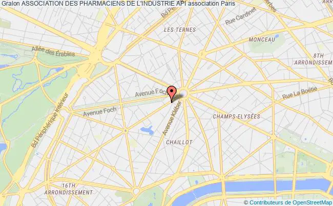 plan association Association Des Pharmaciens De L'industrie Api Paris