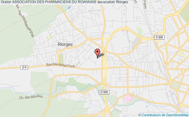 plan association Association Des Pharmaciens Du Roannais Riorges