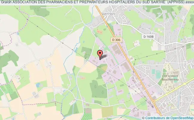 plan association Association Des Pharmaciens Et Preparateurs Hospitaliers Du Sud Sarthe  (apphss) La    Flèche