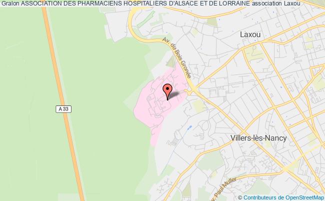 plan association Association Des Pharmaciens Hospitaliers D'alsace Et De Lorraine Laxou