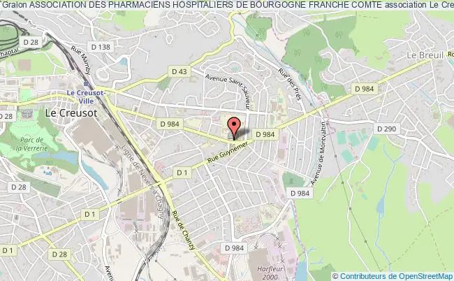 plan association Association Des Pharmaciens Hospitaliers De Bourgogne Franche Comte Le    Creusot