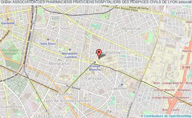 plan association Association Des Pharmaciens Praticiens Hospitaliers Des Hospices Civils De Lyon Lyon cedex 03