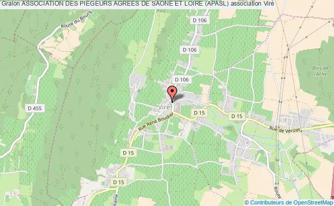 plan association Association Des Piegeurs Agrees De Saone Et Loire (apasl) Viré